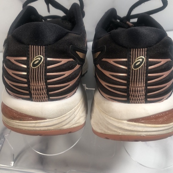 Asics Gel Cumulus 21 Running Shoes Black and Rose Gold Womens Size 6.5 - Picture 2 of 11